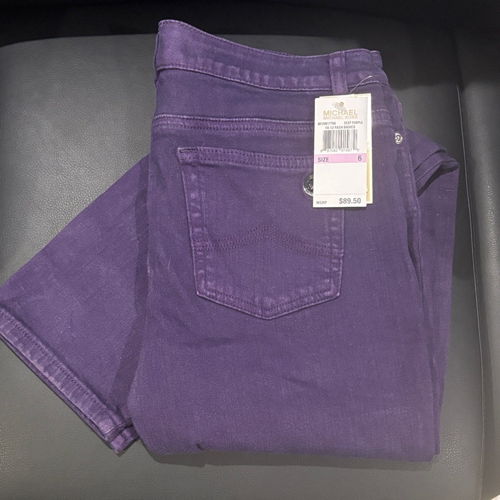 Michael Kors Deep Purple Ankle Jeans